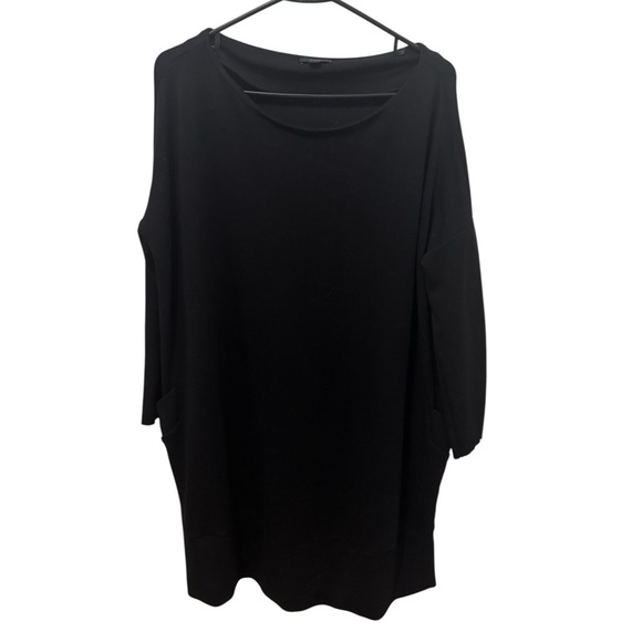 COS Black Slouchy Oversized Dress Pockets Size 6 - Picture 2 of 5